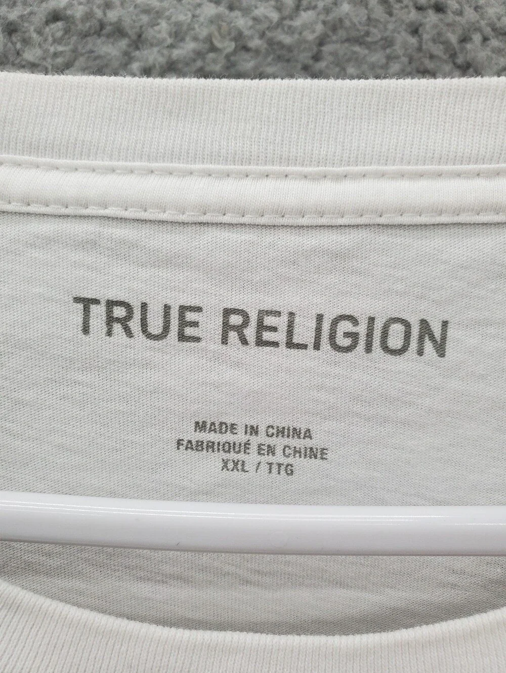 True Religion Crew Neck Tee Mens XXL Graphic T Shirt White
